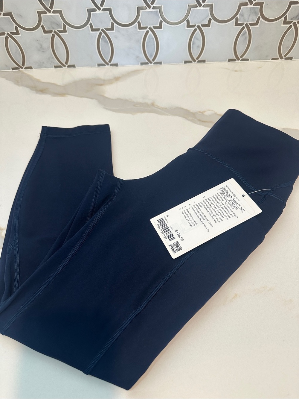 NWT Lululemon Align HR Pant 23”Pockets True Navy sz 6